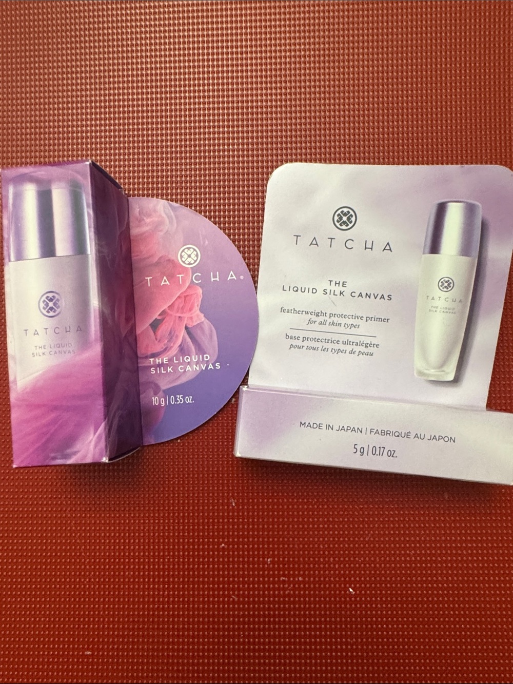 Tatcha Liquid Silk Canvas Primer Duo Sample Set - Pink & White